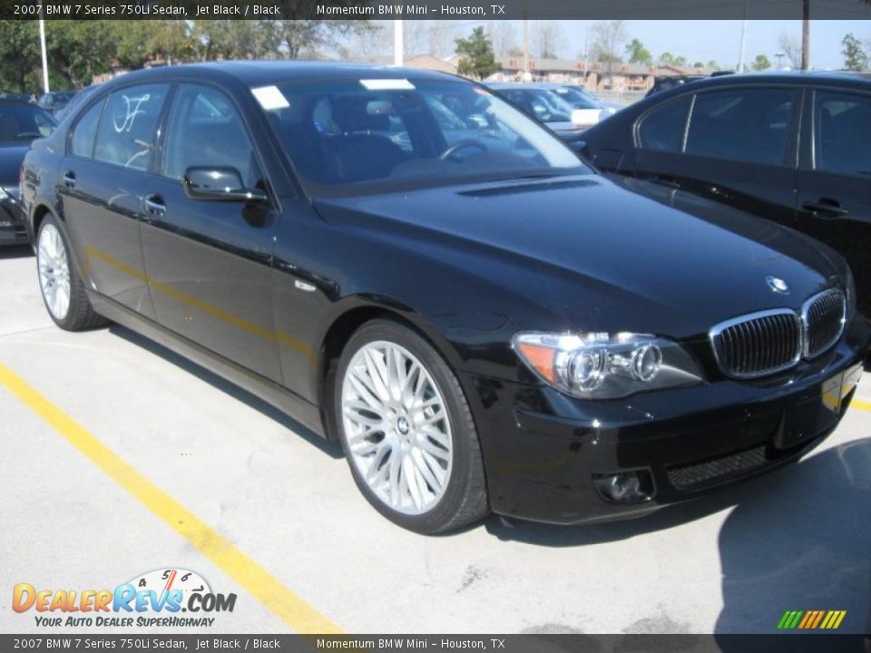 2007 BMW 7 Series 750Li Sedan Jet Black / Black Photo #5