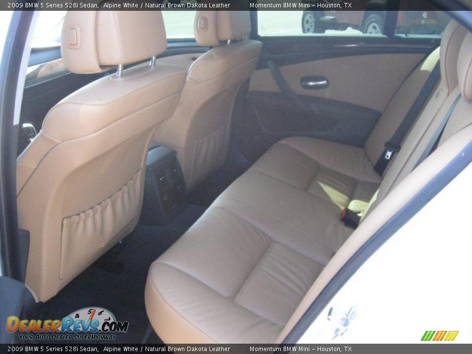 2009 BMW 5 Series 528i Sedan Alpine White / Natural Brown Dakota Leather Photo #3