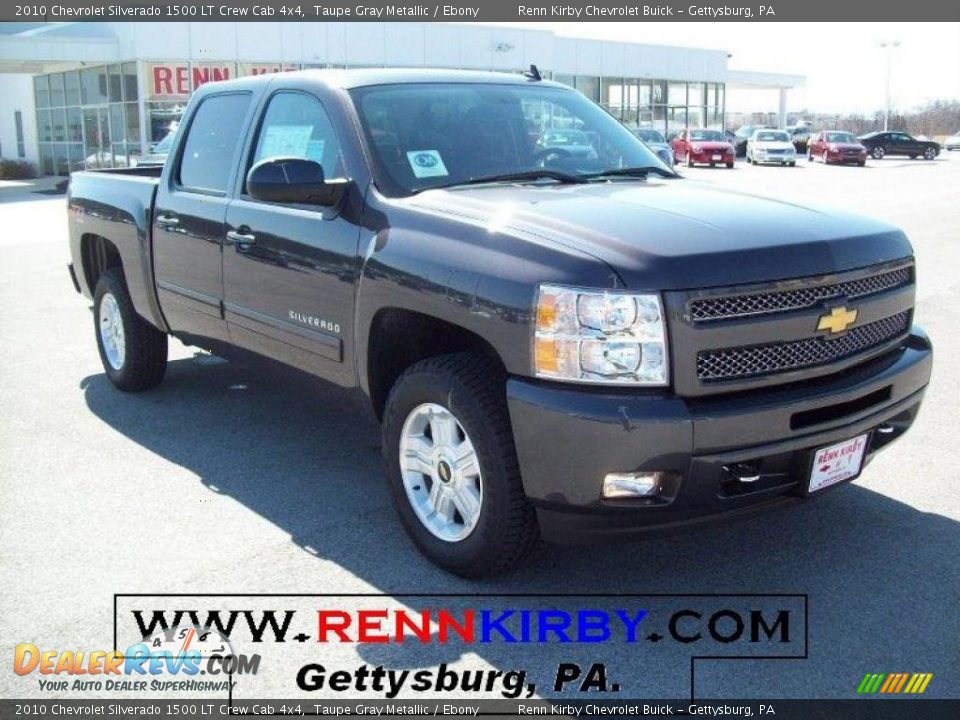 2010 Chevrolet Silverado 1500 LT Crew Cab 4x4 Taupe Gray Metallic / Ebony Photo #1