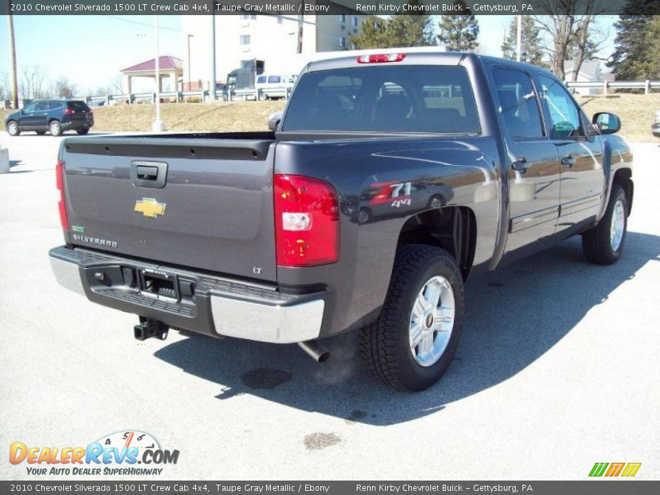 2010 Chevrolet Silverado 1500 LT Crew Cab 4x4 Taupe Gray Metallic / Ebony Photo #3