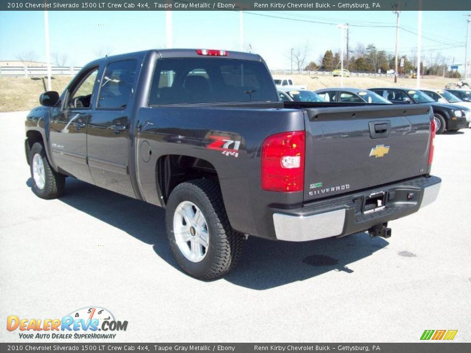 2010 Chevrolet Silverado 1500 LT Crew Cab 4x4 Taupe Gray Metallic / Ebony Photo #4