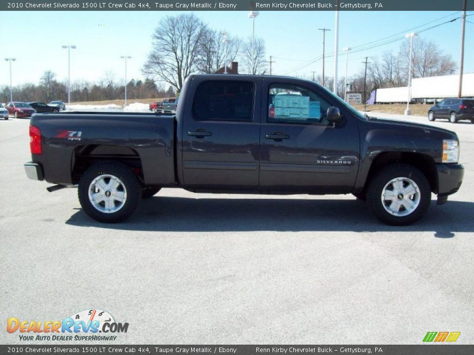 2010 Chevrolet Silverado 1500 LT Crew Cab 4x4 Taupe Gray Metallic / Ebony Photo #5