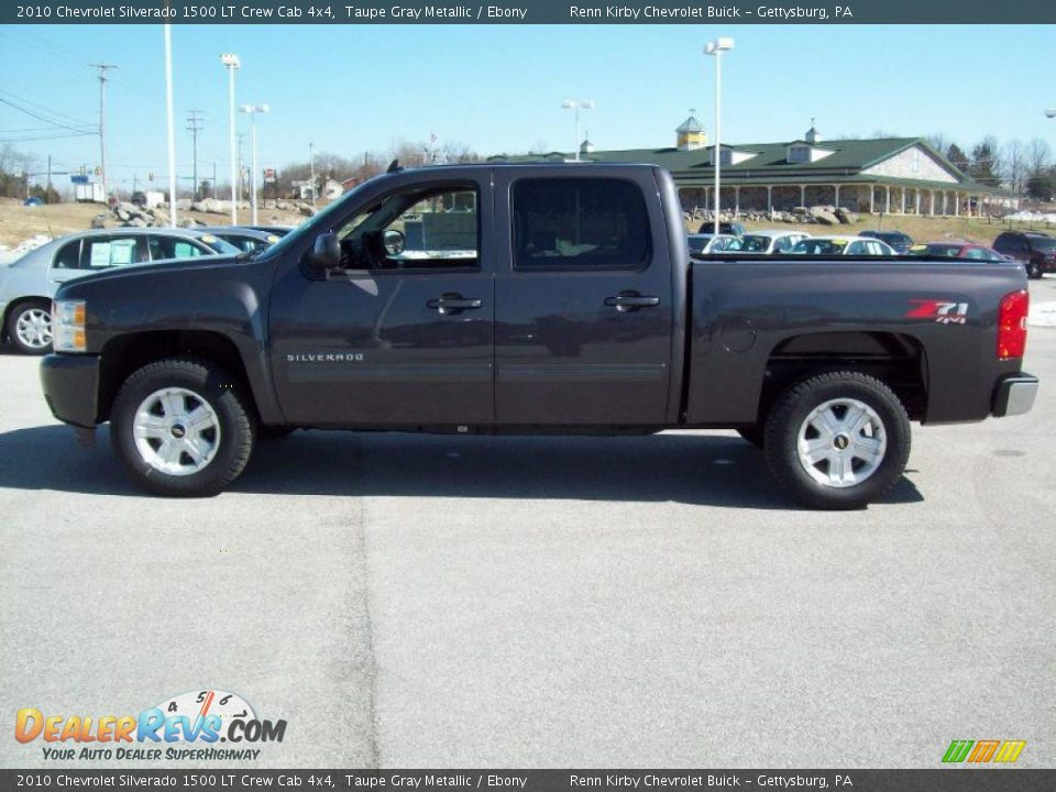 2010 Chevrolet Silverado 1500 LT Crew Cab 4x4 Taupe Gray Metallic / Ebony Photo #6