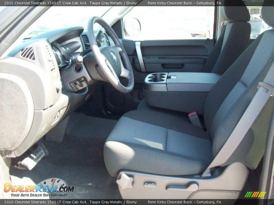 2010 Chevrolet Silverado 1500 LT Crew Cab 4x4 Taupe Gray Metallic / Ebony Photo #16
