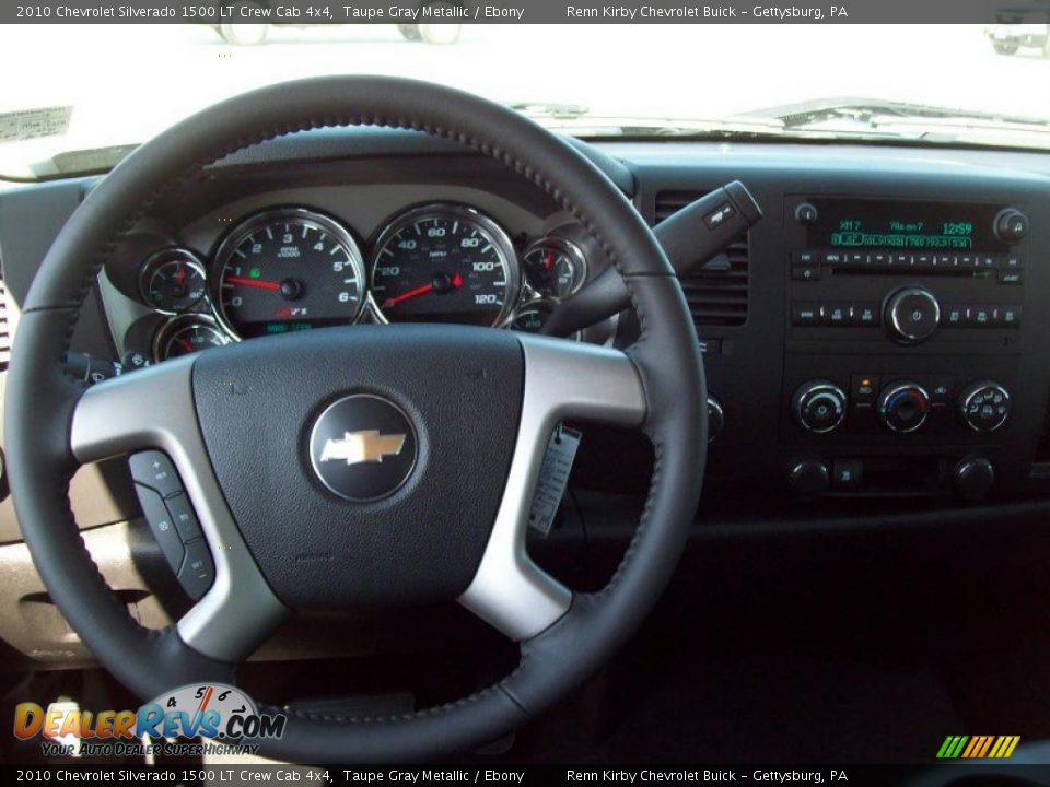 2010 Chevrolet Silverado 1500 LT Crew Cab 4x4 Taupe Gray Metallic / Ebony Photo #17