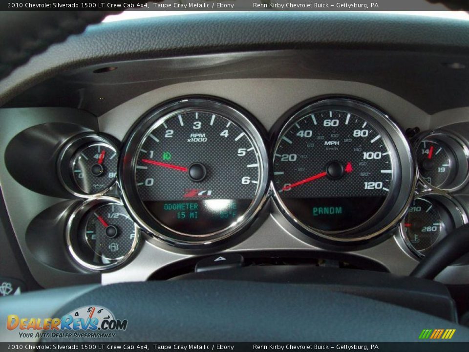 2010 Chevrolet Silverado 1500 LT Crew Cab 4x4 Taupe Gray Metallic / Ebony Photo #22