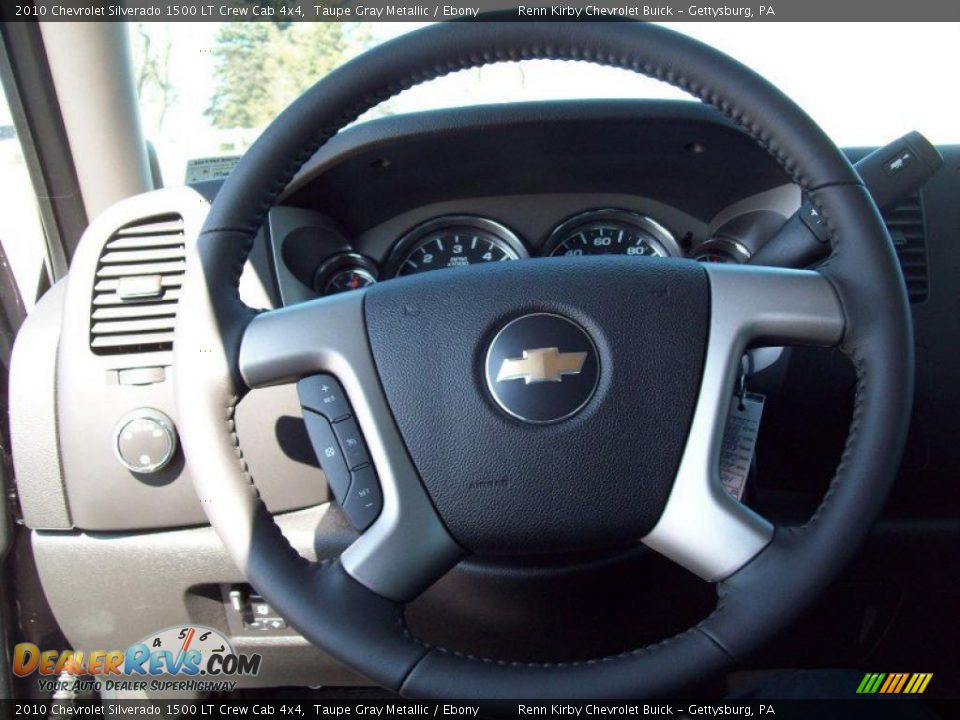 2010 Chevrolet Silverado 1500 LT Crew Cab 4x4 Taupe Gray Metallic / Ebony Photo #24