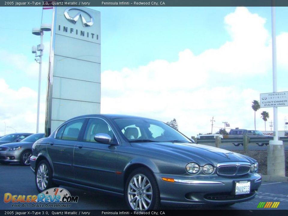 2005 Jaguar X-Type 3.0 Quartz Metallic / Ivory Photo #1