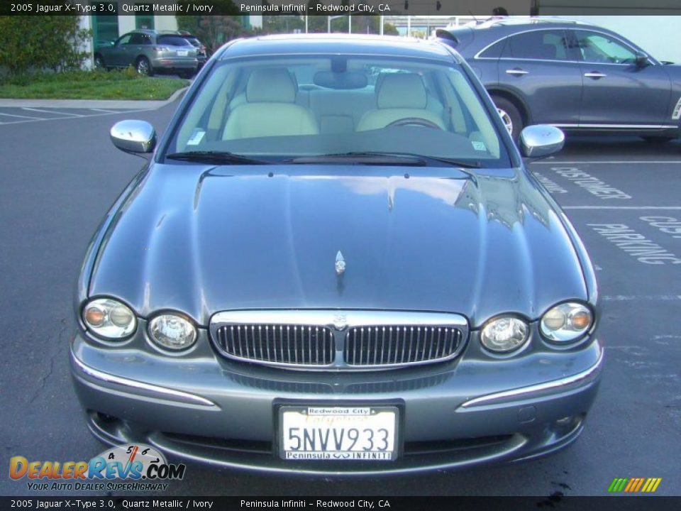 2005 Jaguar X-Type 3.0 Quartz Metallic / Ivory Photo #2