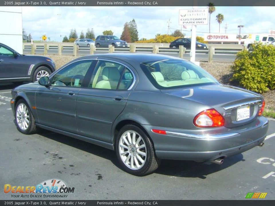 2005 Jaguar X-Type 3.0 Quartz Metallic / Ivory Photo #4