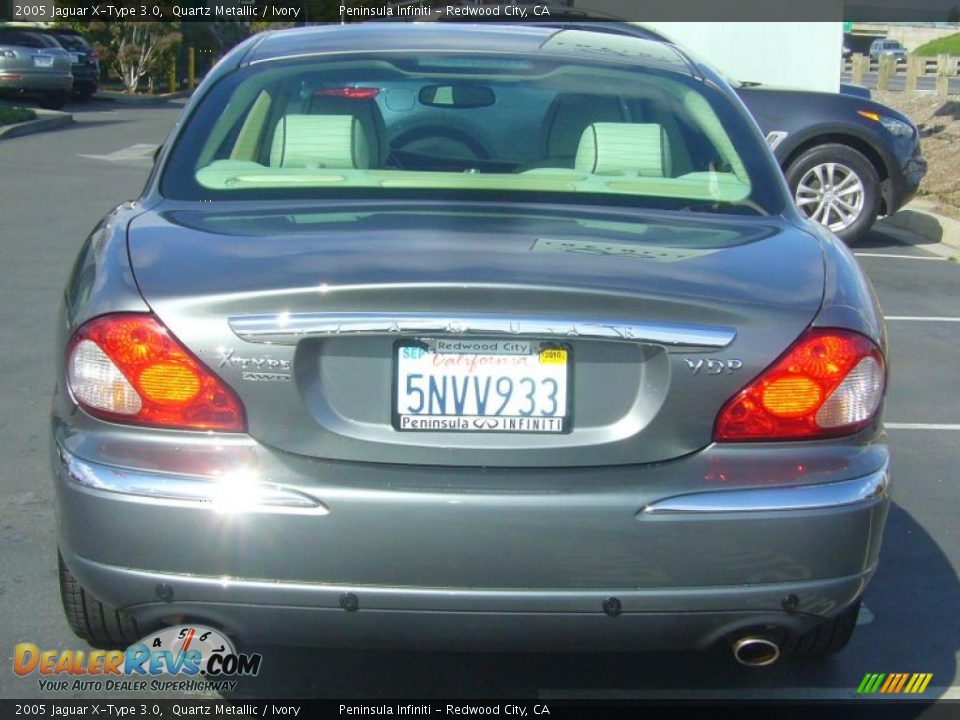 2005 Jaguar X-Type 3.0 Quartz Metallic / Ivory Photo #5