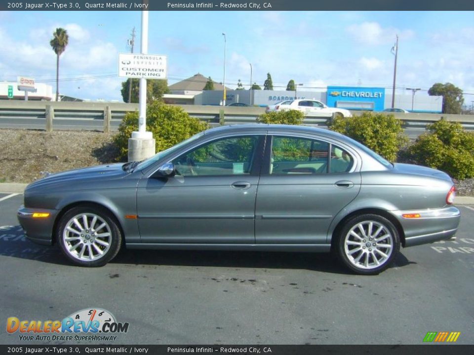 2005 Jaguar X-Type 3.0 Quartz Metallic / Ivory Photo #6