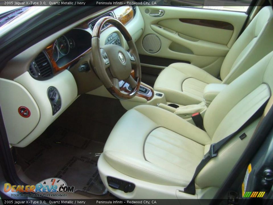 2005 Jaguar X-Type 3.0 Quartz Metallic / Ivory Photo #7