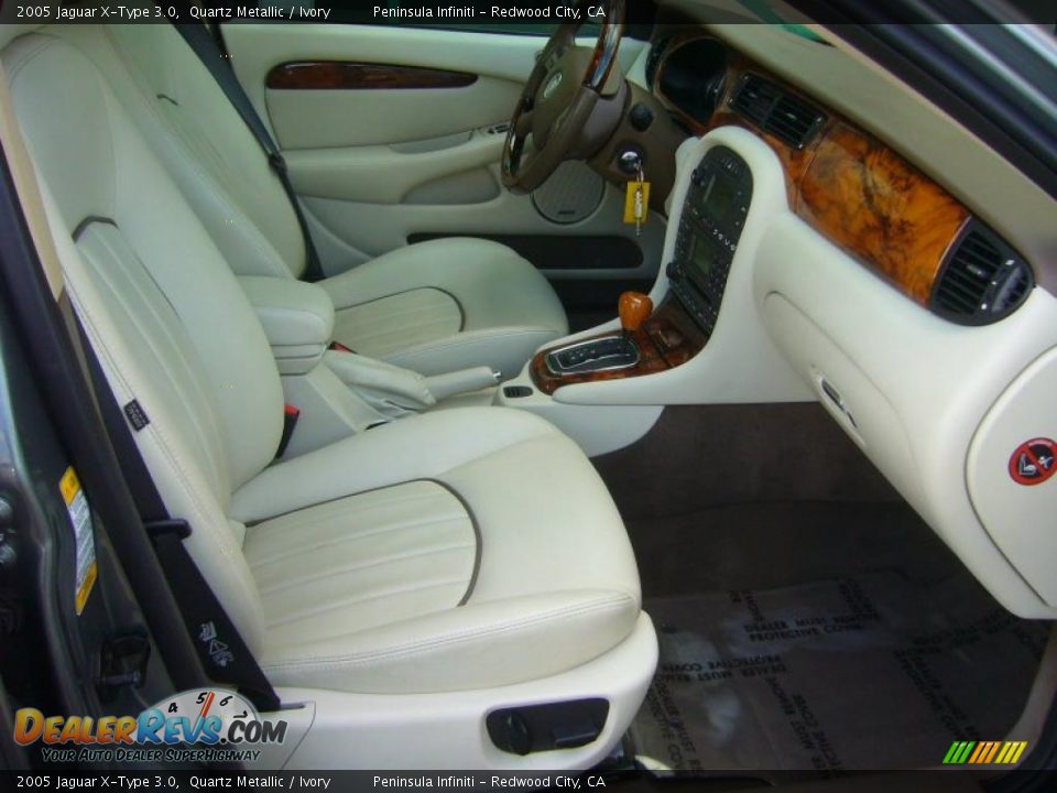 2005 Jaguar X-Type 3.0 Quartz Metallic / Ivory Photo #9