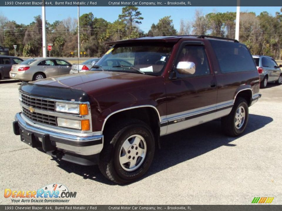1993 Chevrolet Blazer  4x4 Burnt Red Metallic / Red Photo #1