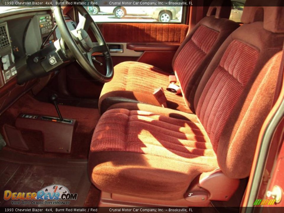 1993 Chevrolet Blazer  4x4 Burnt Red Metallic / Red Photo #4