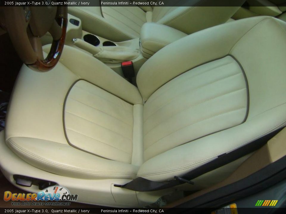 2005 Jaguar X-Type 3.0 Quartz Metallic / Ivory Photo #14