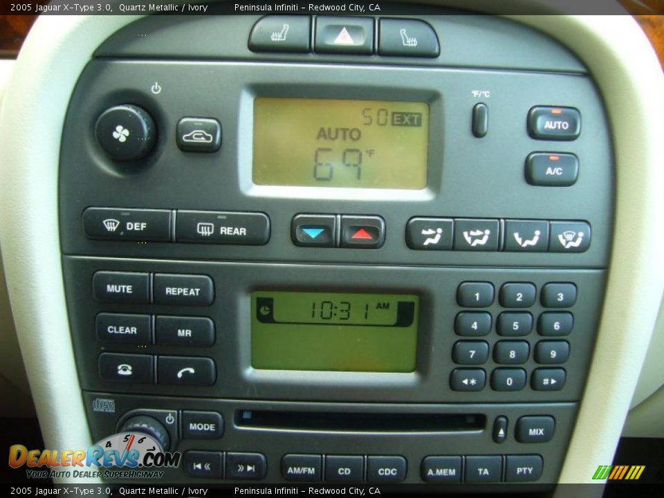2005 Jaguar X-Type 3.0 Quartz Metallic / Ivory Photo #16