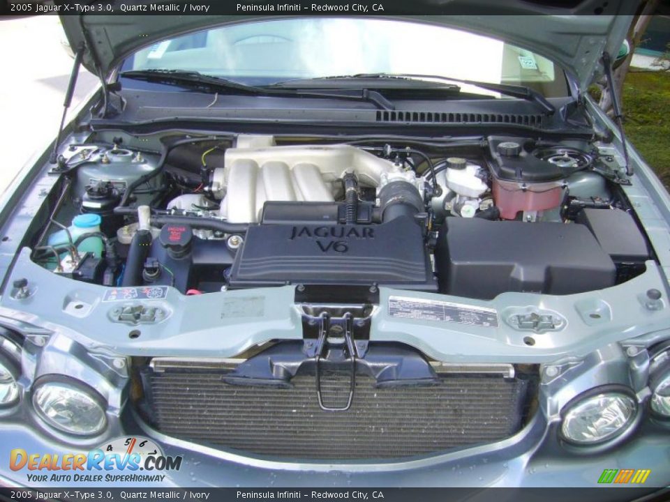 2005 Jaguar X-Type 3.0 Quartz Metallic / Ivory Photo #24