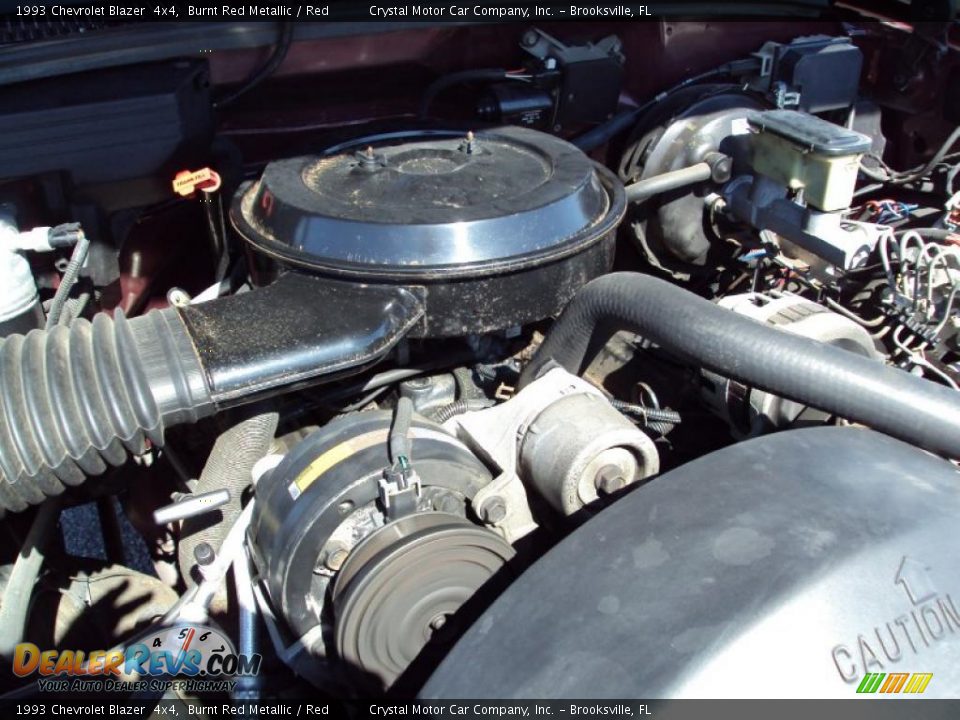 1993 Chevrolet Blazer  4x4 Burnt Red Metallic / Red Photo #14