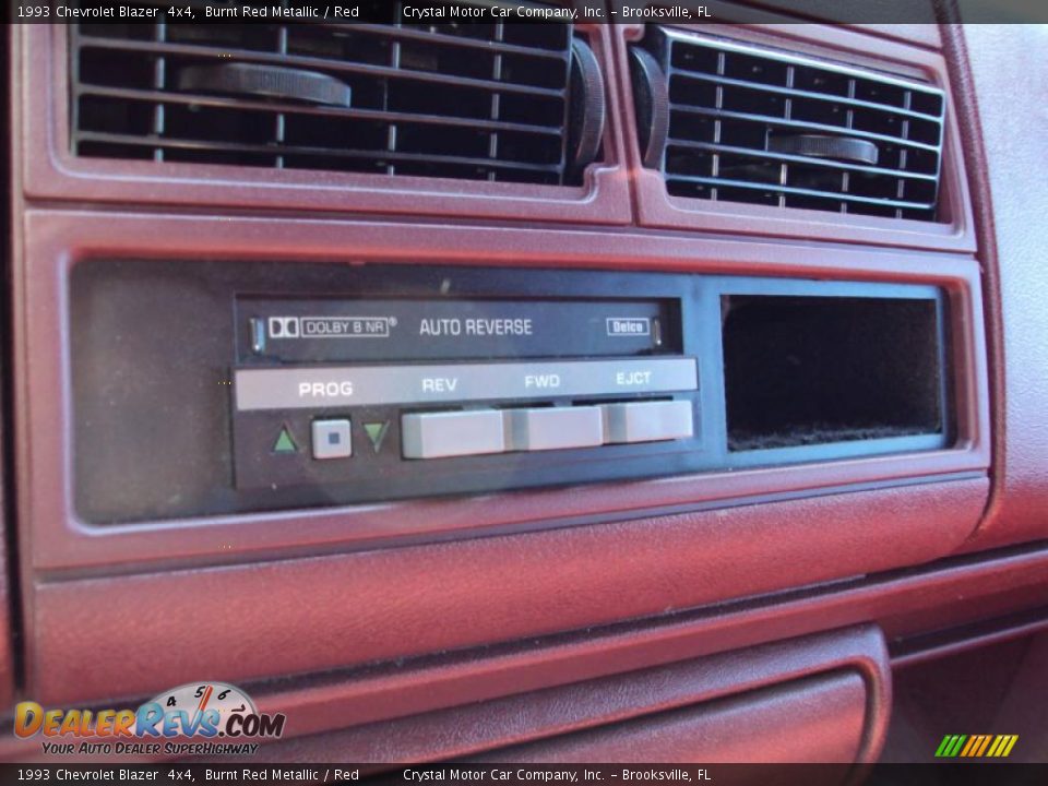 1993 Chevrolet Blazer  4x4 Burnt Red Metallic / Red Photo #18