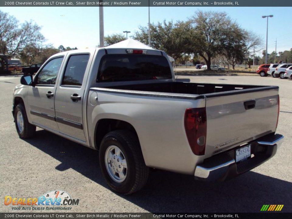 2008 Chevrolet Colorado LT Crew Cab Silver Birch Metallic / Medium Pewter Photo #3