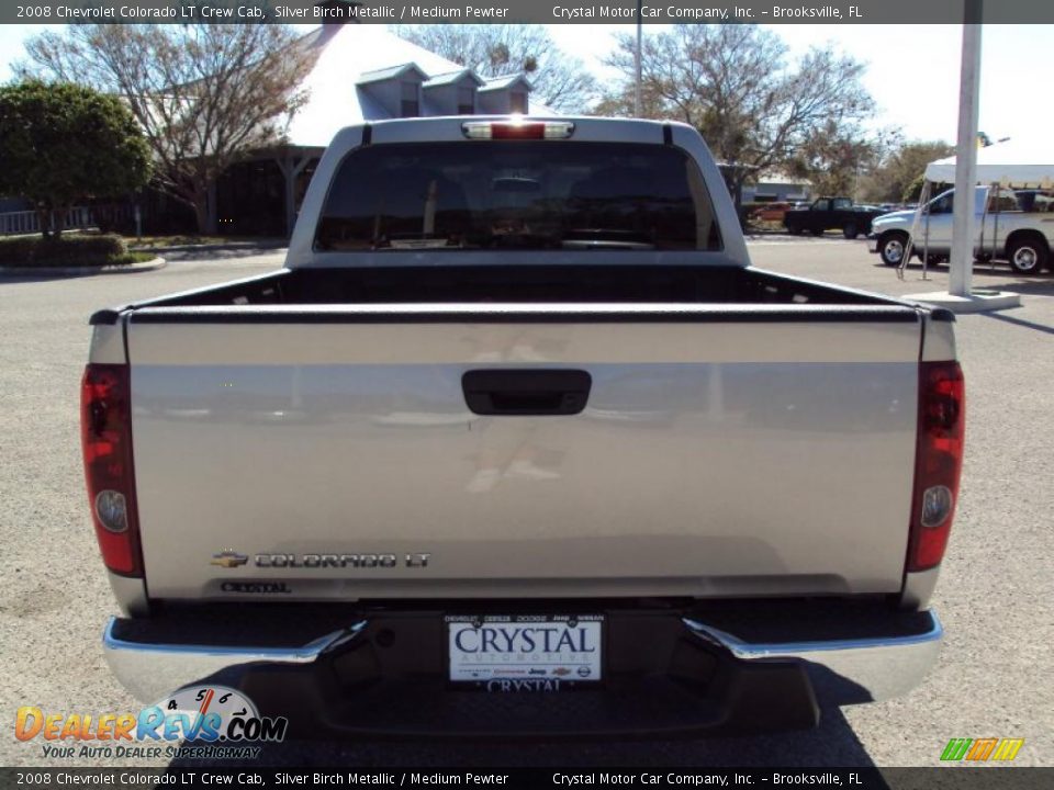 2008 Chevrolet Colorado LT Crew Cab Silver Birch Metallic / Medium Pewter Photo #7