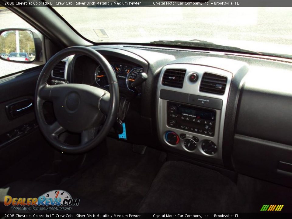 2008 Chevrolet Colorado LT Crew Cab Silver Birch Metallic / Medium Pewter Photo #11