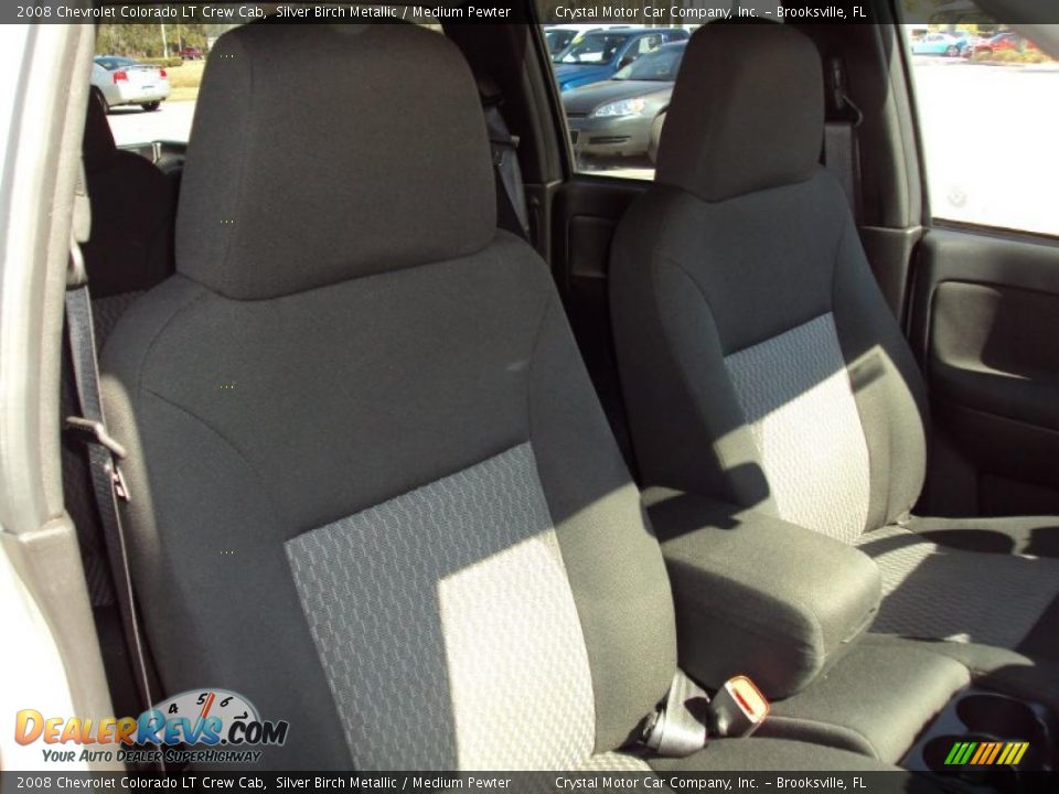 2008 Chevrolet Colorado LT Crew Cab Silver Birch Metallic / Medium Pewter Photo #12