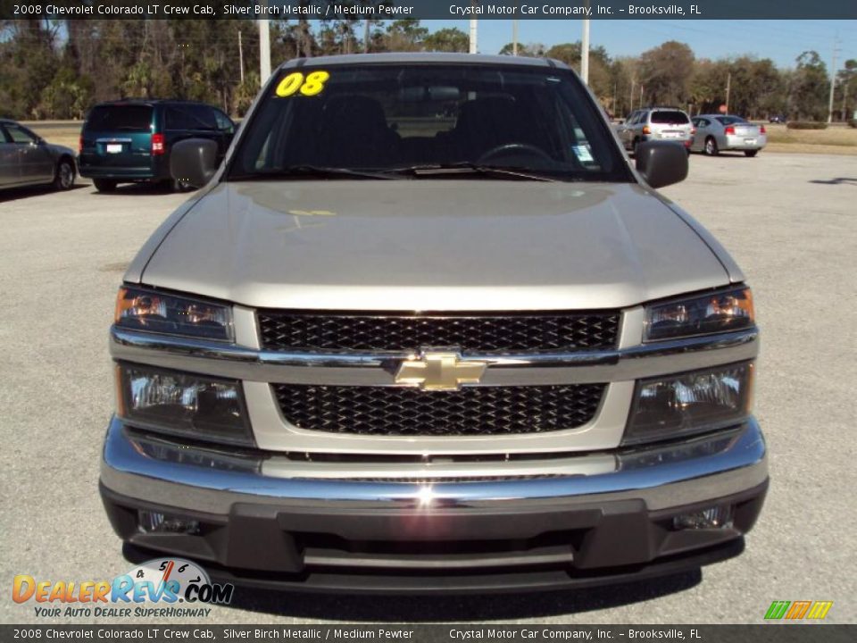 2008 Chevrolet Colorado LT Crew Cab Silver Birch Metallic / Medium Pewter Photo #13