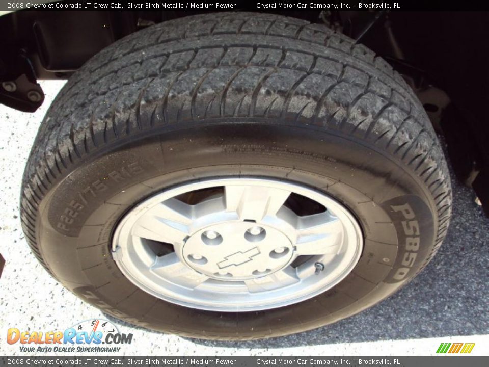 2008 Chevrolet Colorado LT Crew Cab Silver Birch Metallic / Medium Pewter Photo #14