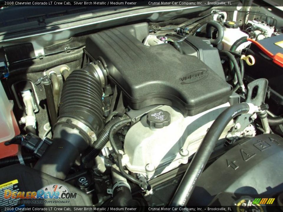 2008 Chevrolet Colorado LT Crew Cab Silver Birch Metallic / Medium Pewter Photo #16