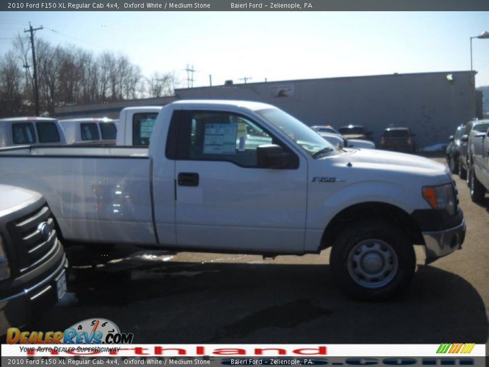2010 Ford F150 XL Regular Cab 4x4 Oxford White / Medium Stone Photo #3