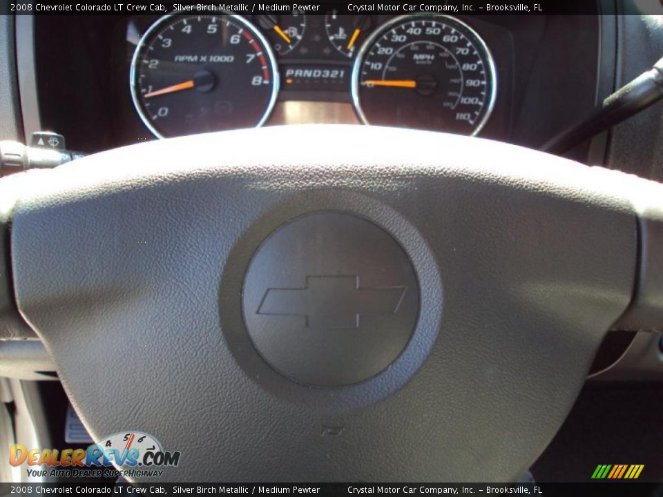2008 Chevrolet Colorado LT Crew Cab Silver Birch Metallic / Medium Pewter Photo #21