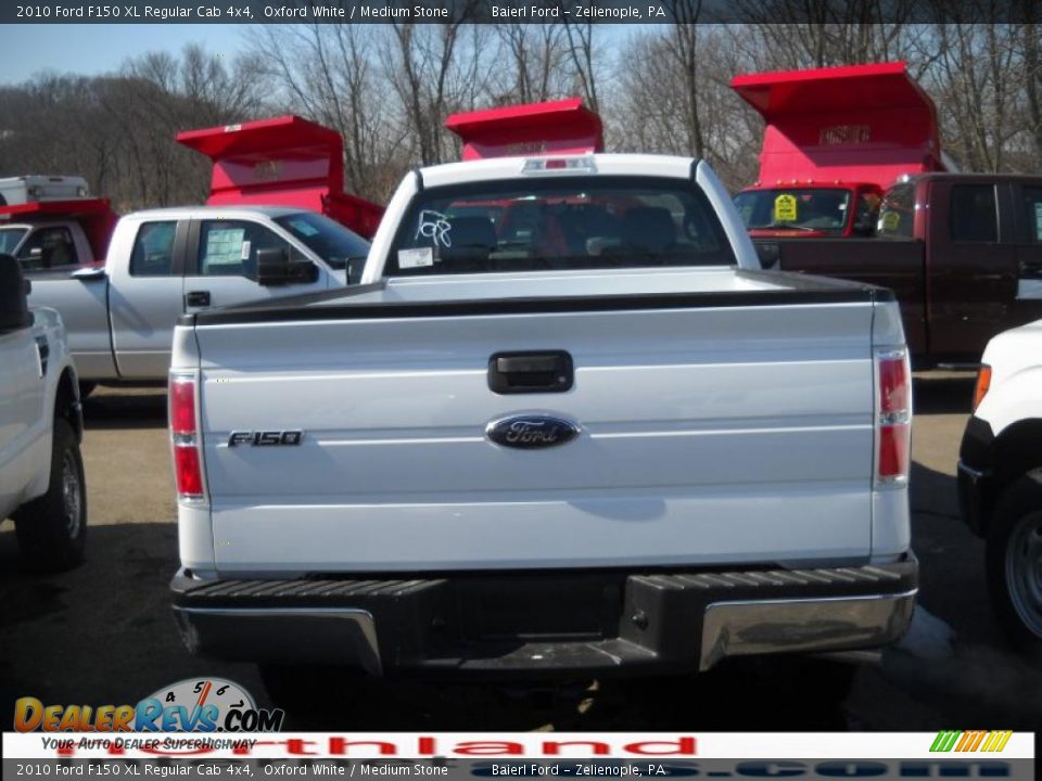 2010 Ford F150 XL Regular Cab 4x4 Oxford White / Medium Stone Photo #5