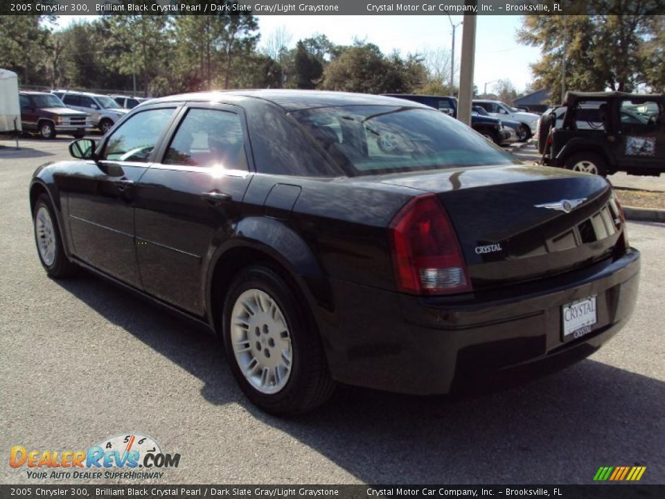 2005 Chrysler 300 Brilliant Black Crystal Pearl / Dark Slate Gray/Light Graystone Photo #3