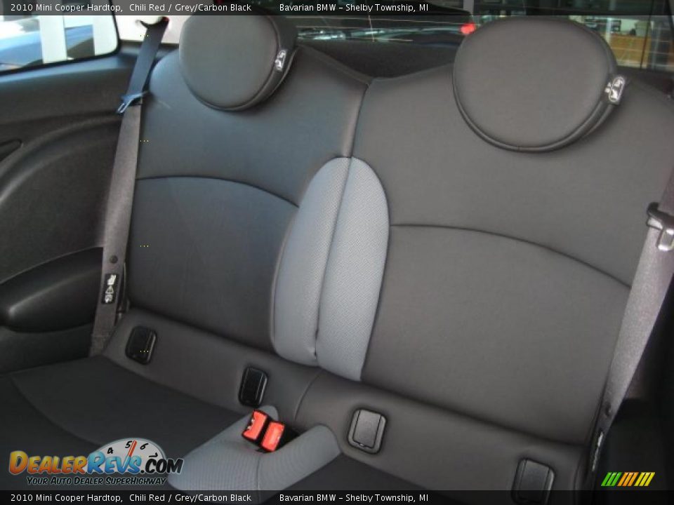 2010 Mini Cooper Hardtop Chili Red / Grey/Carbon Black Photo #15