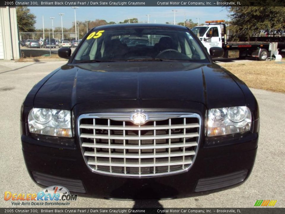 2005 Chrysler 300 Brilliant Black Crystal Pearl / Dark Slate Gray/Light Graystone Photo #13
