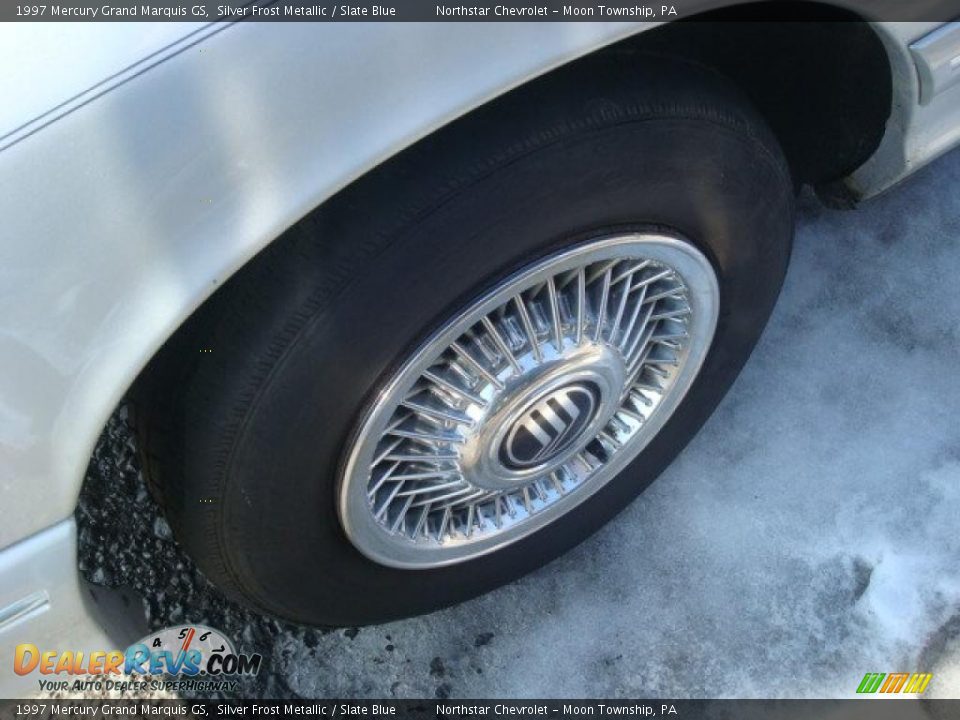 1997 Mercury Grand Marquis GS Silver Frost Metallic / Slate Blue Photo #5