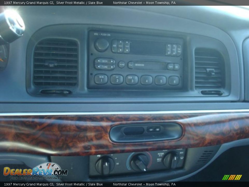 1997 Mercury Grand Marquis GS Silver Frost Metallic / Slate Blue Photo #13