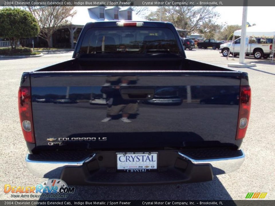 2004 Chevrolet Colorado Extended Cab Indigo Blue Metallic / Sport Pewter Photo #7