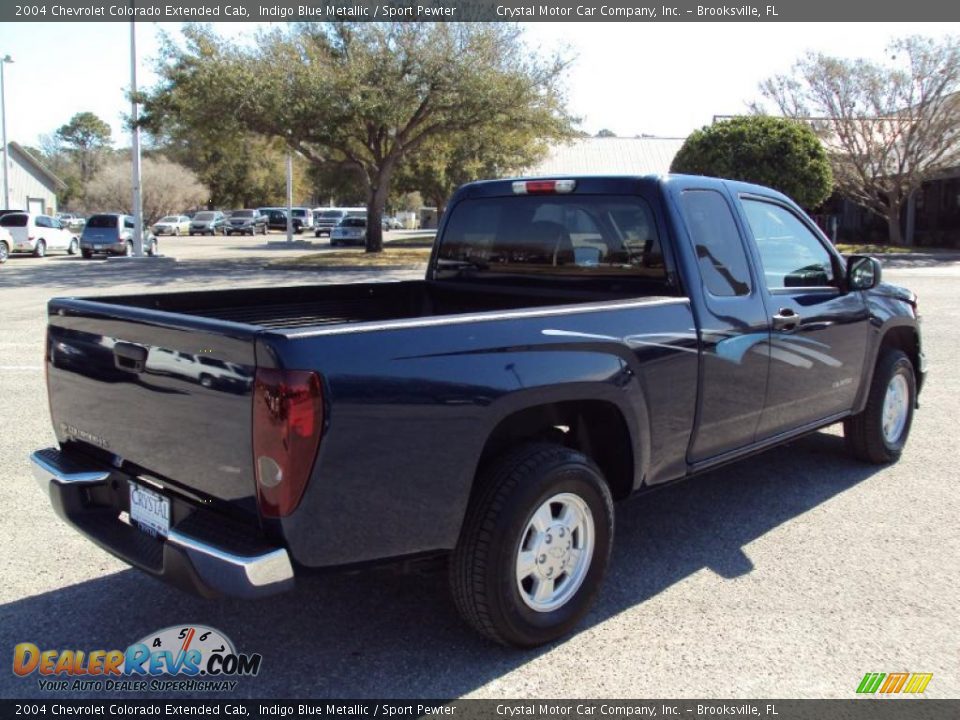 2004 Chevrolet Colorado Extended Cab Indigo Blue Metallic / Sport Pewter Photo #8