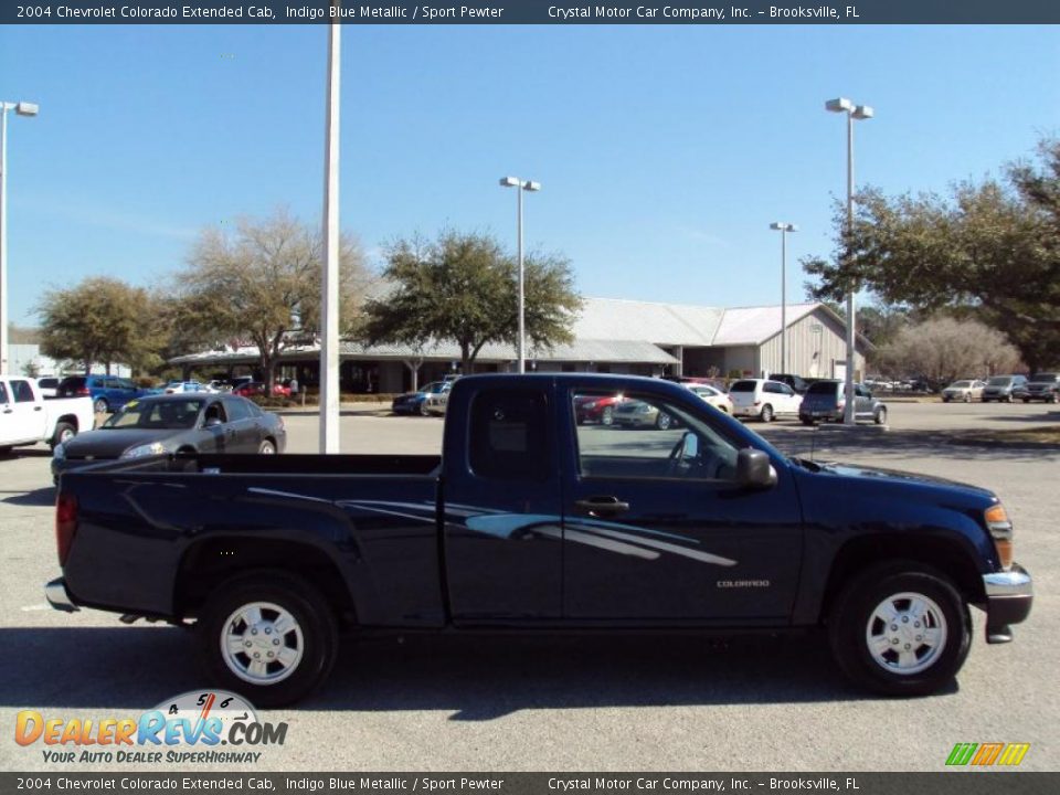 2004 Chevrolet Colorado Extended Cab Indigo Blue Metallic / Sport Pewter Photo #9