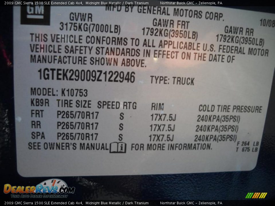 2009 GMC Sierra 1500 SLE Extended Cab 4x4 Midnight Blue Metallic / Dark Titanium Photo #10