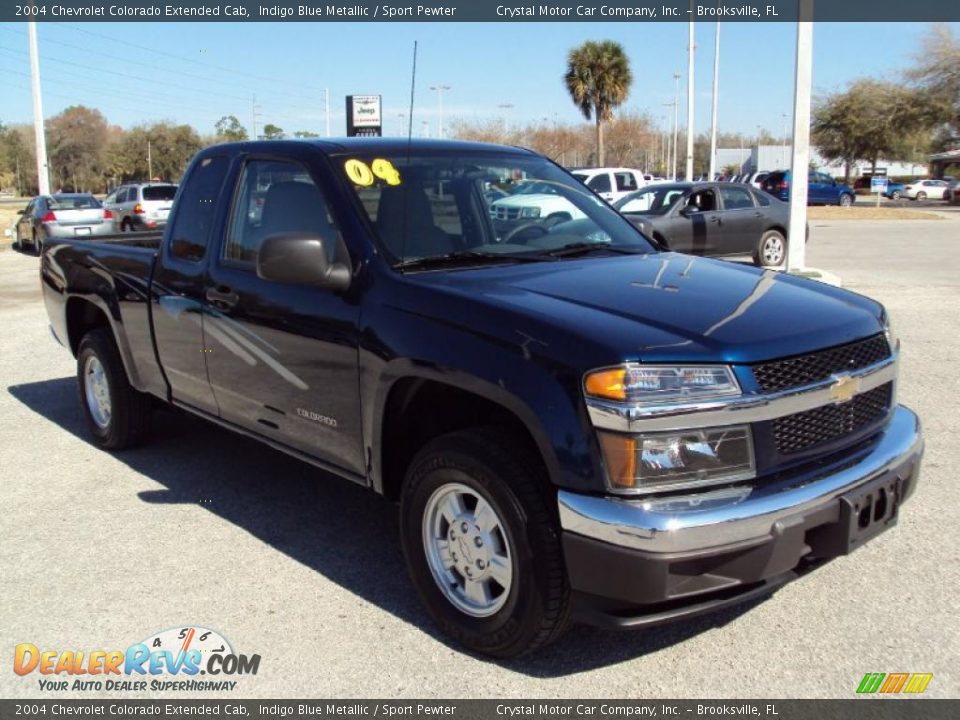 2004 Chevrolet Colorado Extended Cab Indigo Blue Metallic / Sport Pewter Photo #10
