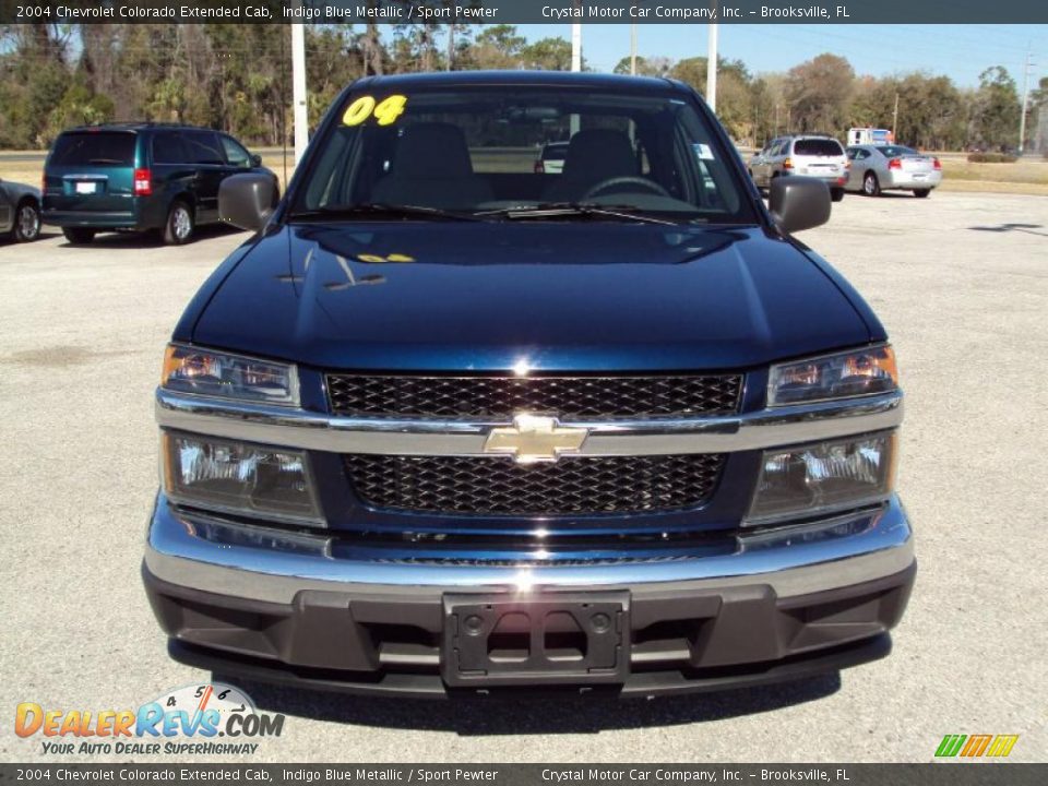 2004 Chevrolet Colorado Extended Cab Indigo Blue Metallic / Sport Pewter Photo #12