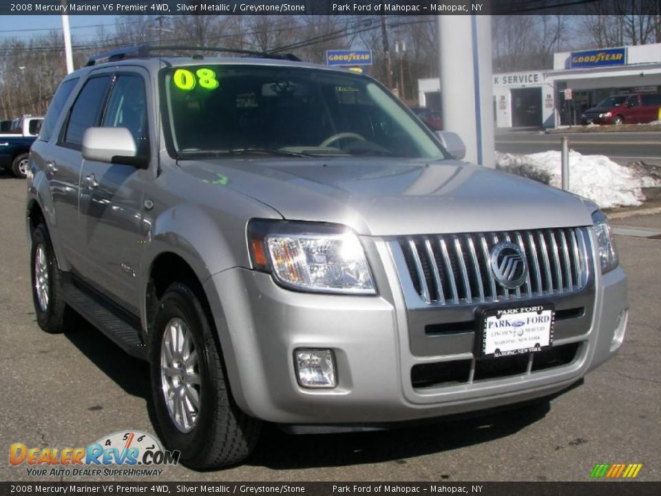 2008 Mercury Mariner V6 Premier 4WD Silver Metallic / Greystone/Stone Photo #1