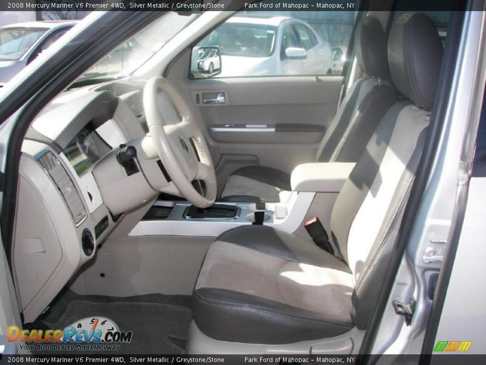 2008 Mercury Mariner V6 Premier 4WD Silver Metallic / Greystone/Stone Photo #5