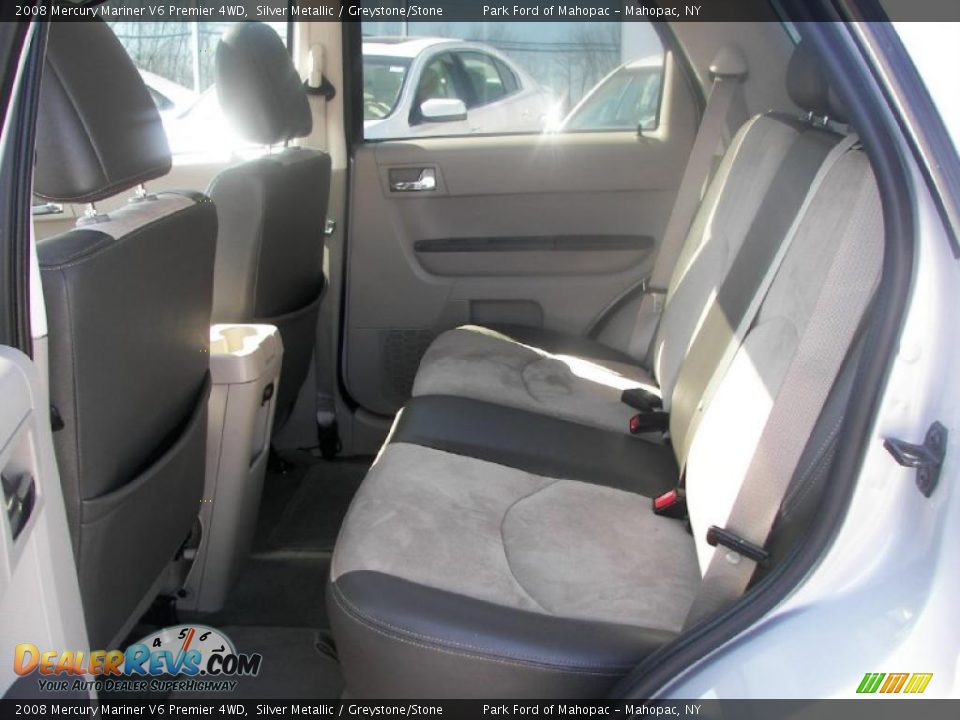 2008 Mercury Mariner V6 Premier 4WD Silver Metallic / Greystone/Stone Photo #6