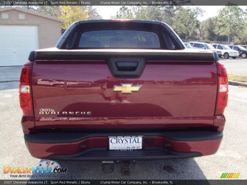2007 Chevrolet Avalanche LT Sport Red Metallic / Ebony Photo #7